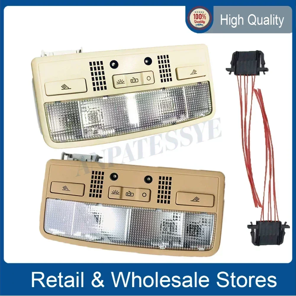 

3BD 947 105 2EN 3B7 947 105F 3BD947105 Beige Deep Beige Apricot Color Dome Light Interior Reading Lamp for Passat B5