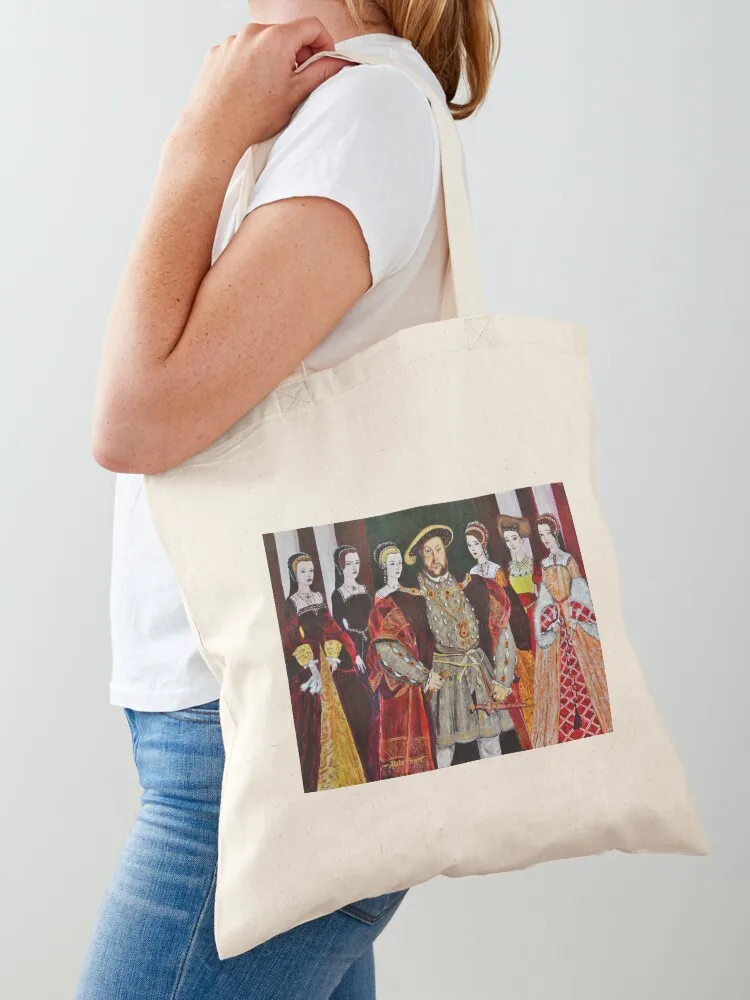 

King Henry 8th and His Six Wives Tote Bag Women's beach bags reusable grocery bags shopping bag shoping bag