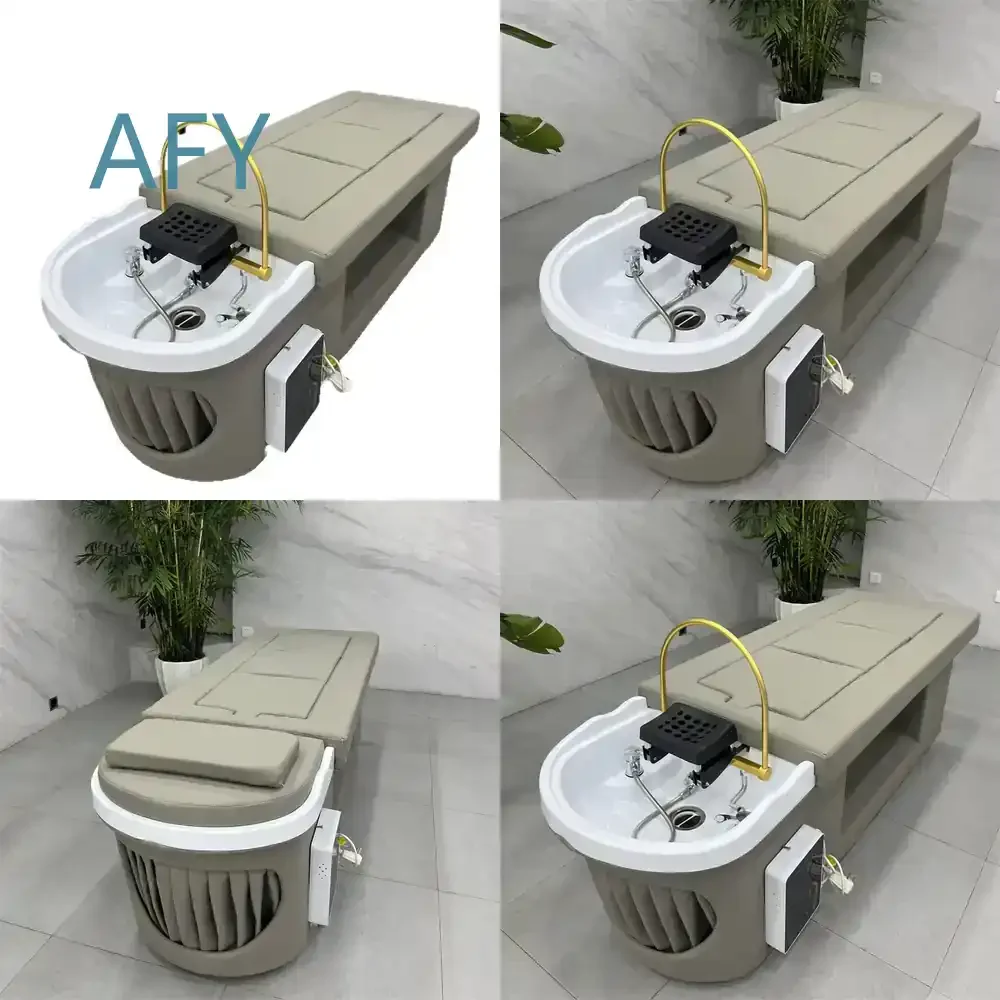 Smokeless Moxibustion Bed for Thai Head Treatment Full Body Massage Fumigation Water Circulating Therapy Hair Shampoo Station