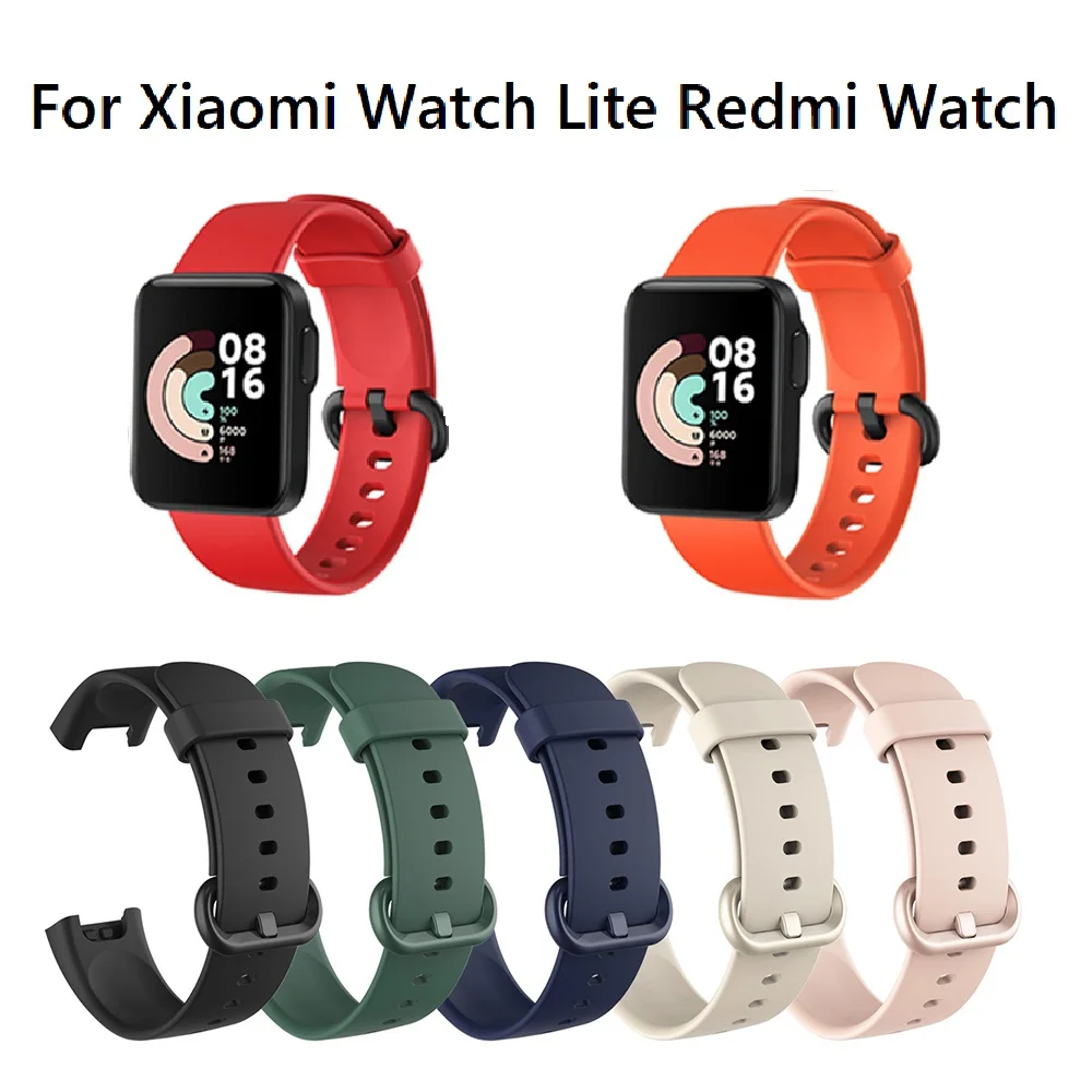 New Soft Silicone Strap for XiaoMi Mi Watch Lite Replacement Smart Watch Strap Bracelet for XiaoMi RedMi Watch Sport Wristband