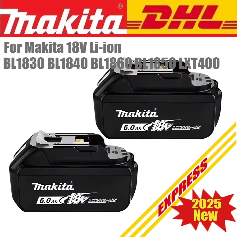 

Origina 18V For Makita Rechargeable Power Tool Portable battery, Replaceable LED Lithium-ion, 6Ah 18V LXT BL1860B BL1860 BL1850