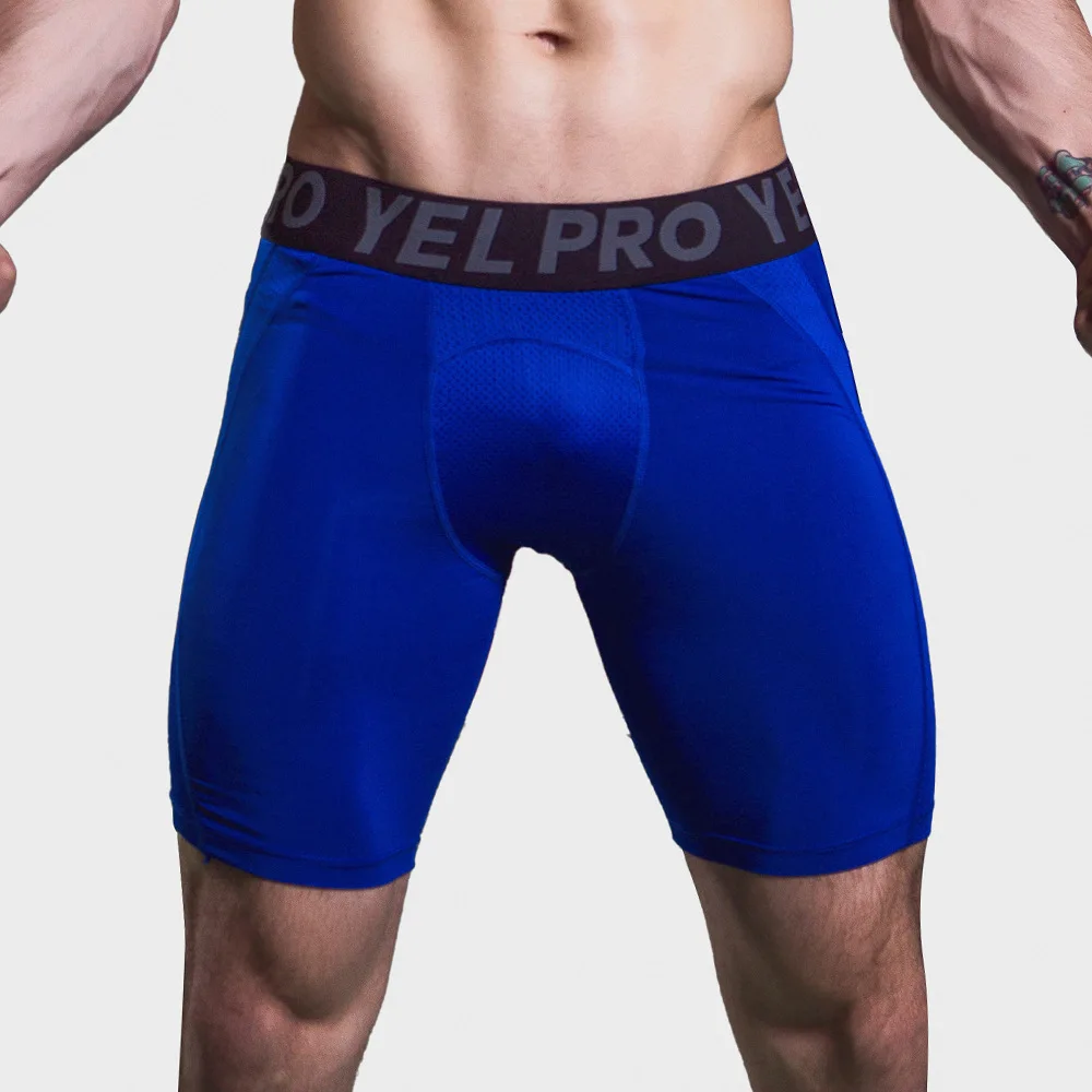 Men\'s Sports Fitness Shorts Gym Training Quick-Drying Compression Leggings Cycling Shorts Basketball Running Short Workout Tight