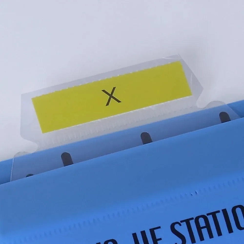 12pcs A4 Quick Labor Folder PVC Classification A4 Suspension Files with Hook Color Random Hanging File Folders Home Organization