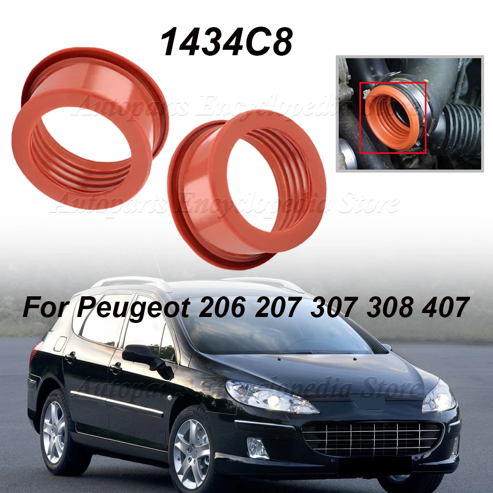 1 PC 1434C8 Turbo Mouw Rubber Turbo Luchtleiding Mouw 1434.C8 Voor PEUGEOT 206 207 307 308 407 EXPERT PARTNER 1.6 HDI