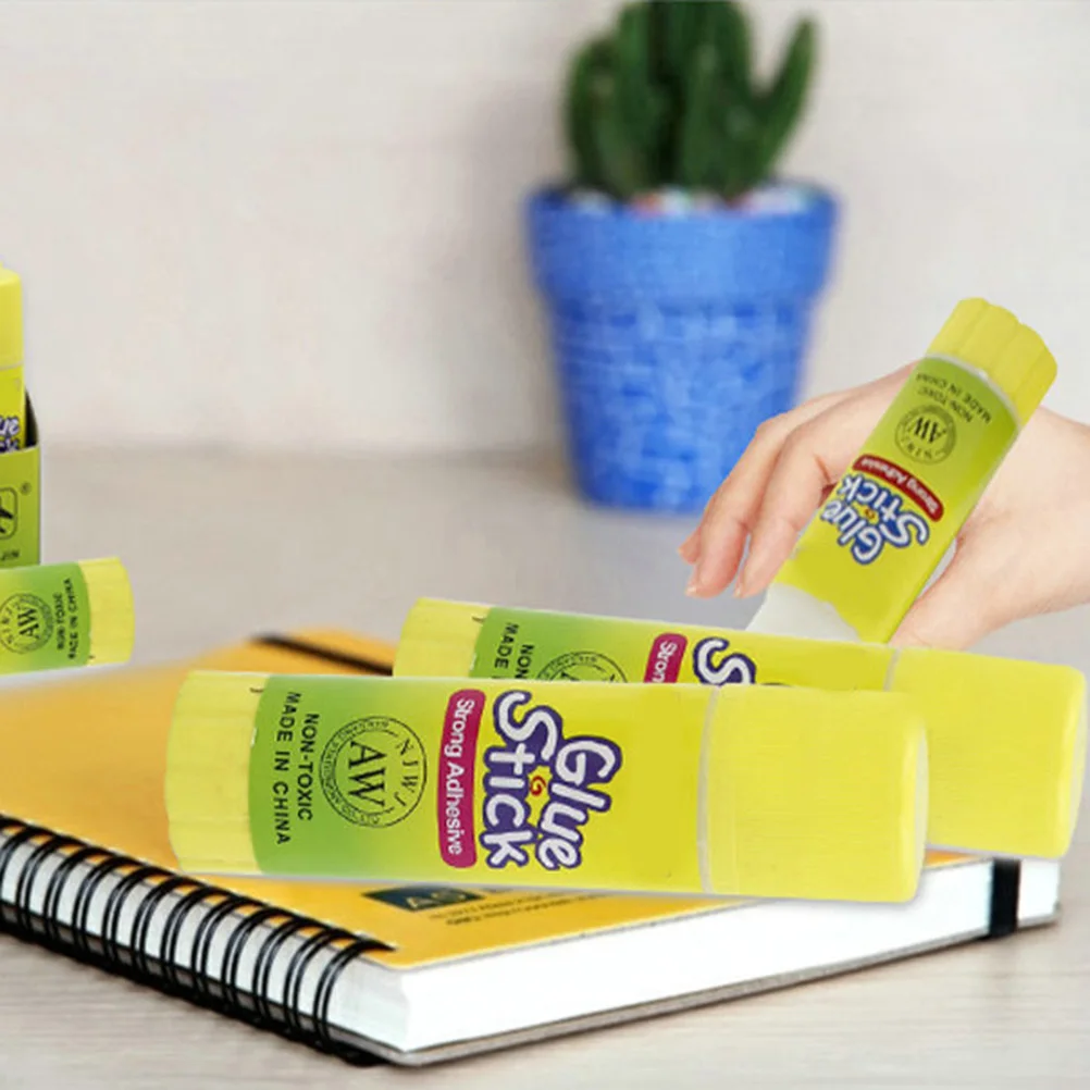 

6pcs Glue Sticks Solid Rod for School Office Card Making Strong Adhesive White Glue Stationery Supplies Portable