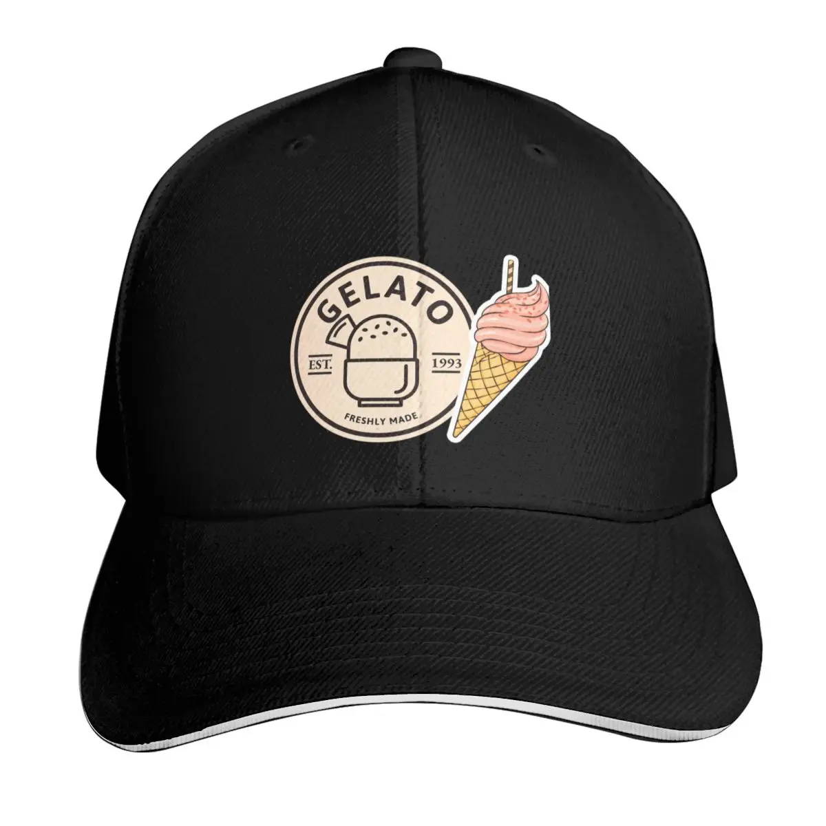 

gelato Baseball Cap Uv Protection Solar Hat Gentleman Hat custom caps Men's Women's