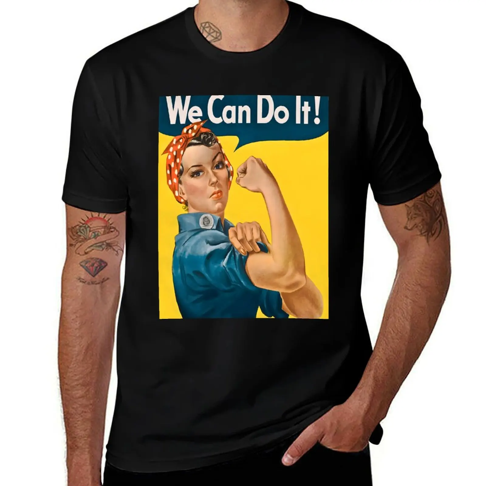 

We Can Do It! - Rosie the Riveter T-Shirt cotton man t-shirts sublime oversized graphic tee mens t shirts top quality