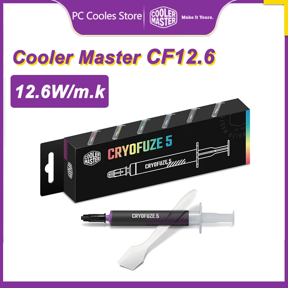 Cooler Master CF12.6 High Performance Thermal Grease 12.6W/mk For Intel Processor CPU GPU Heatsink Thermal Silicone Grease