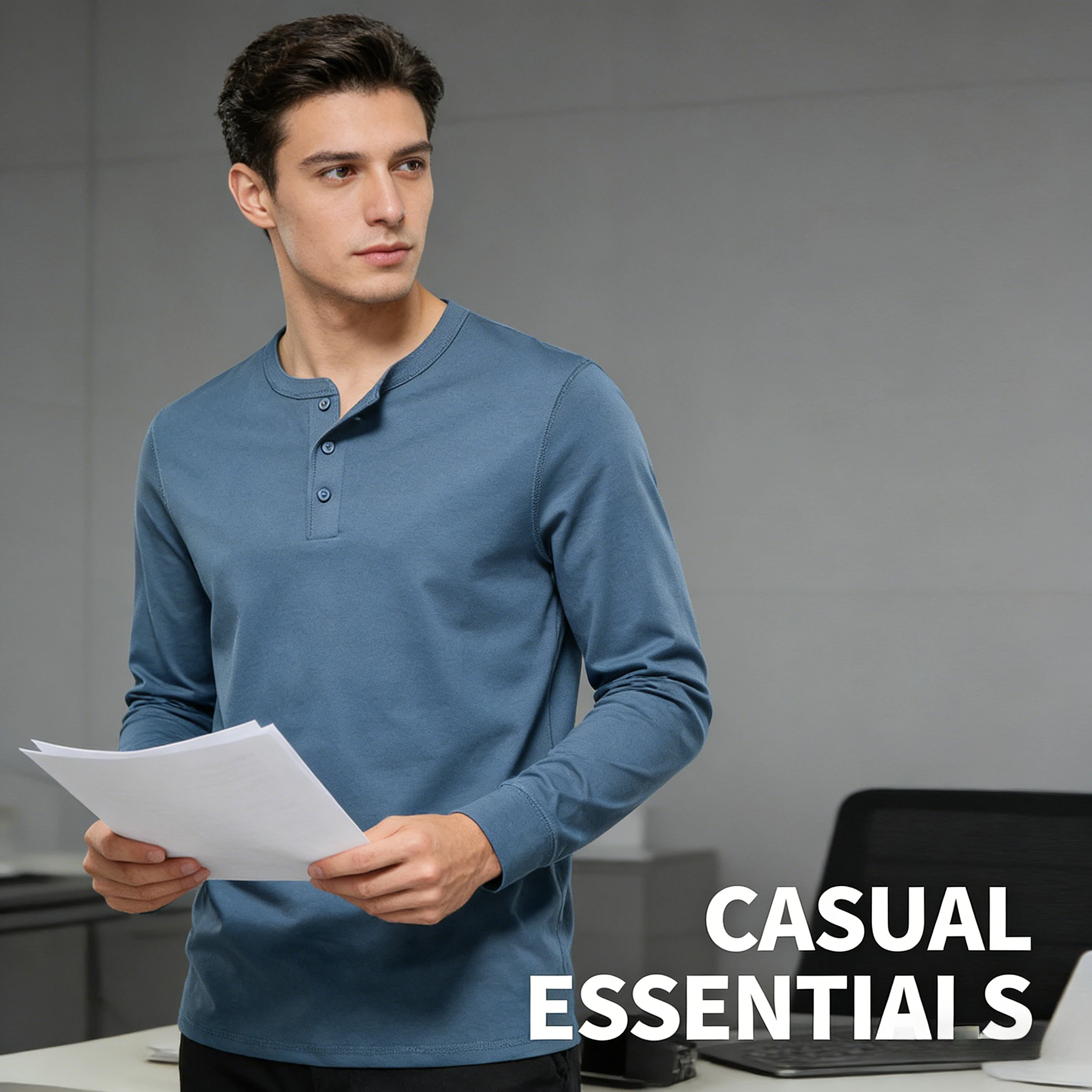 

Осенняя новинка: мужская повседневная футболка с круглым вырезом и длинным рукавом, европейский размер, облегающая спортивная майка, модный базовый топ