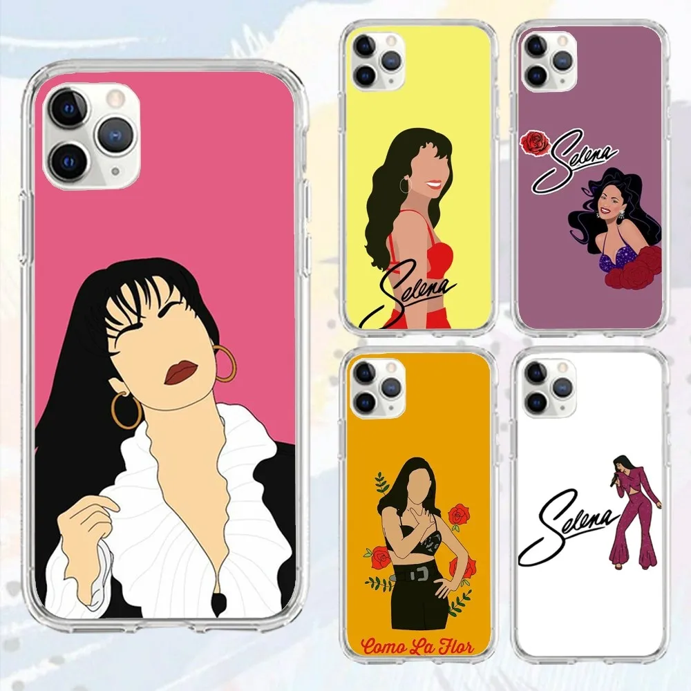 S-Selena Q-Quintanilla singer Phone Case For Iphone 16 15 11 13 14 Pro Max 7 8 Plus X Xr Xs Max Se2020 12mini Transparent Cover