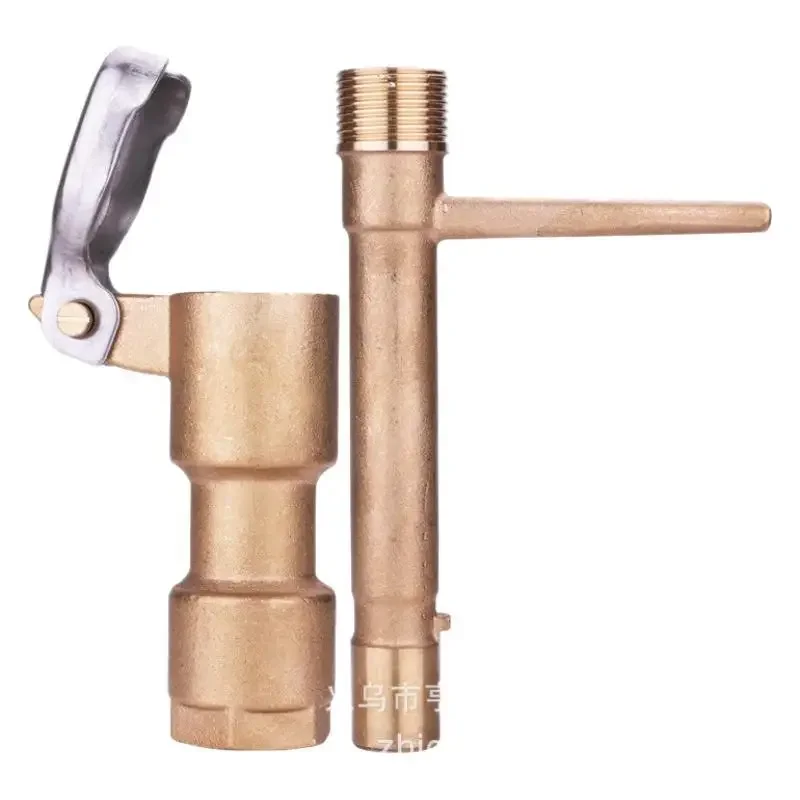 Brass Quick Water Valve Set Rust Resistant Corrosion For Lawn Greenery Buried Extractor Easy Access Tool