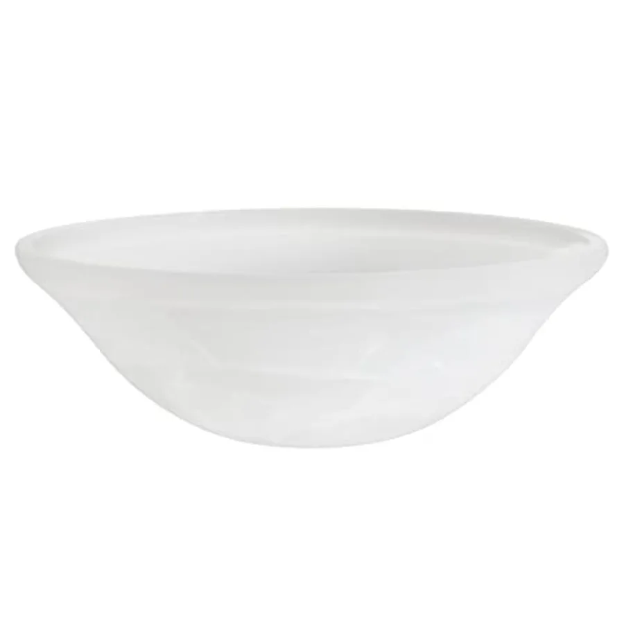 

25002-65-1 Replacement Glass shade for Flush Mount or Semi-Flush Mount 1/2" Center Hole 11-1/2" Diameter x 4" Height