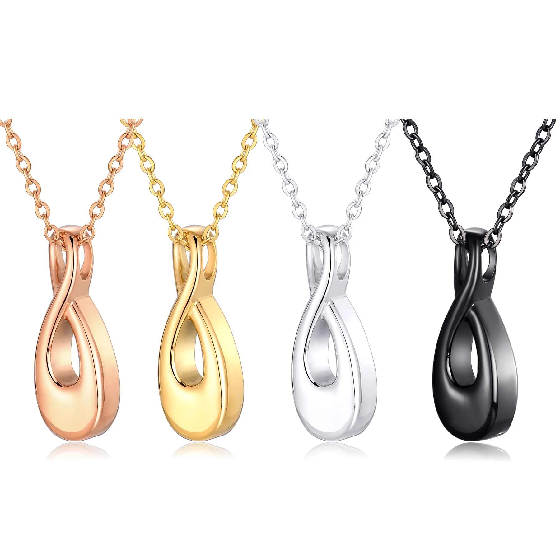Dropshipping Fashion Number 8 Shape Cremation Jewelry For Ashes Pendant Infinity Love Keepsake Urn Necklace Funeral Pendant