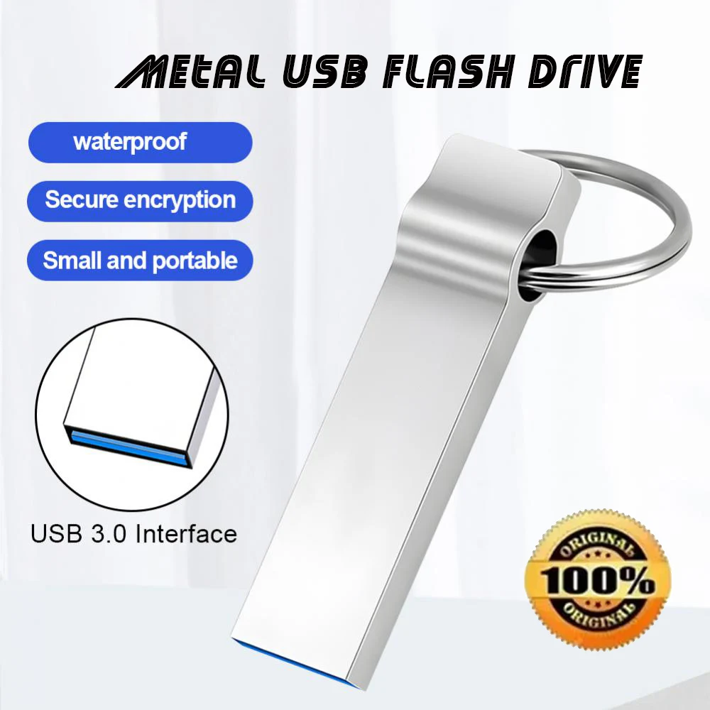 โลหะ USB 3.0 แฟลชไดรฟ์ 128GB 256GB 512GB Memory Stick ไดรฟ์ปากกาธุรกิจสร้างสรรค์ของขวัญ 32GB 64GB อุปกรณ์จัดเก็บข้อมูล U Disk