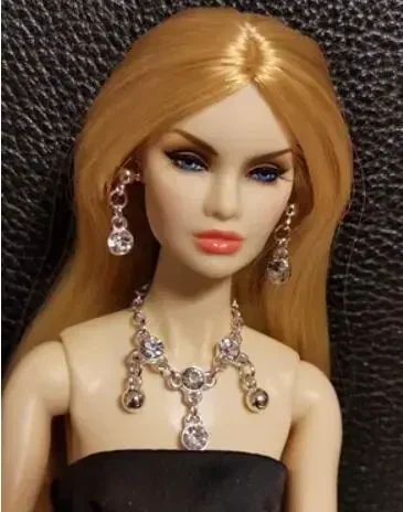 New styles Handmade Fashion Jewelry Earring + Necklace Accessories For BB Fr 1:6 Dolls BBIEAR003