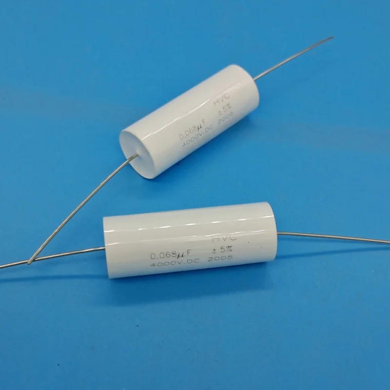 

2 шт., высоковольтный неполюсный индуктивный пленочный конденсатор 4000 В 0,068 мкФ 683 4 кВ 16X44 мм