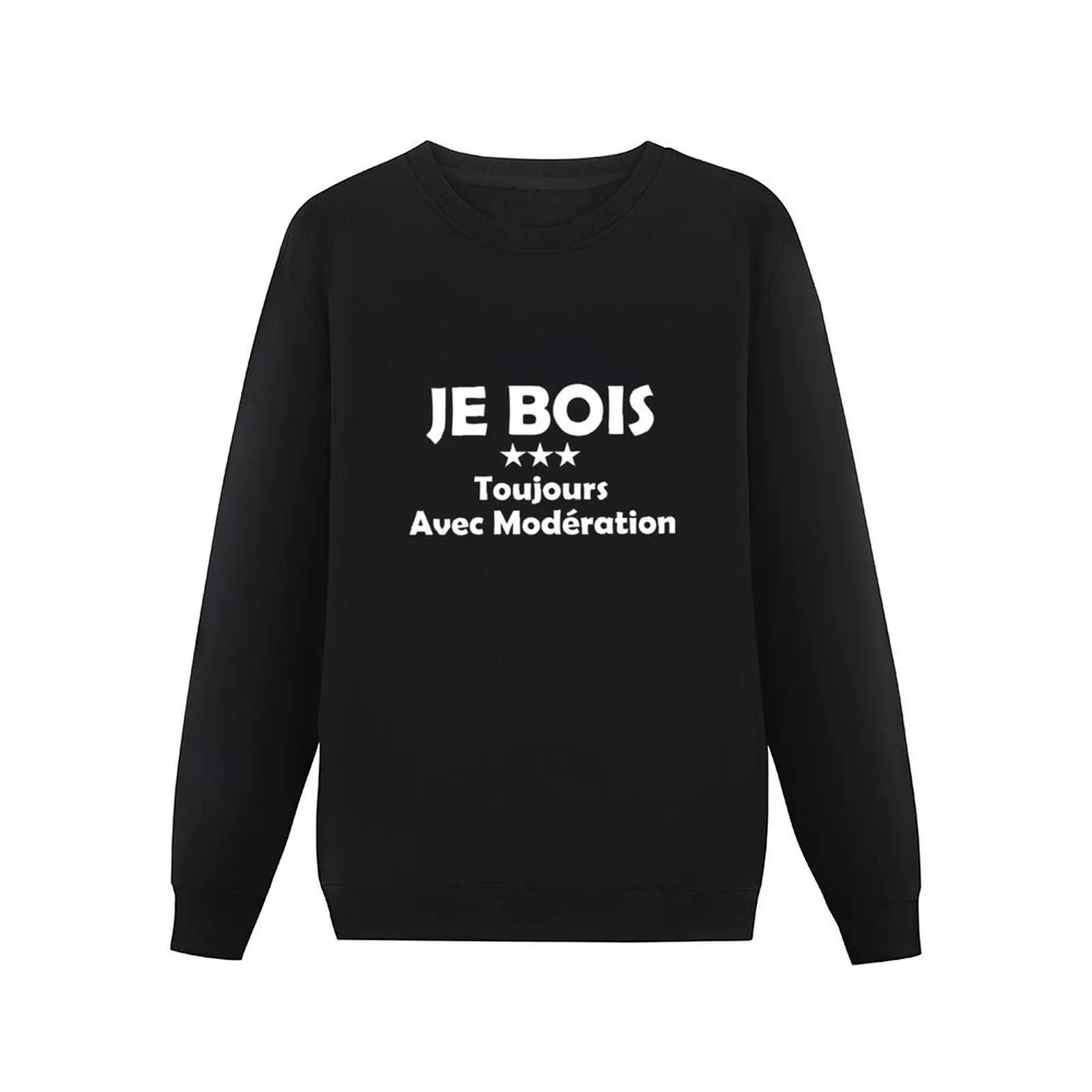 Je Bois Toujours Avec Modération Pullover Hoodie autumn winter man sweatshirt