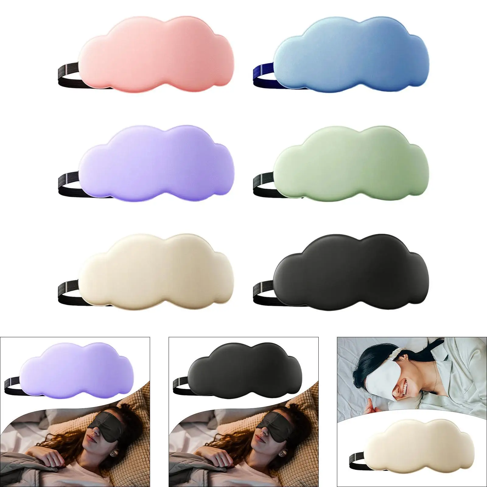 قناع النوم الحرير الجليد قناع عين هدية التعتيم مريحة ثلاثية الأبعاد احيط ليلة الغمامة غطاء العين لرحلة النوم قيلولة عيد ميلاد