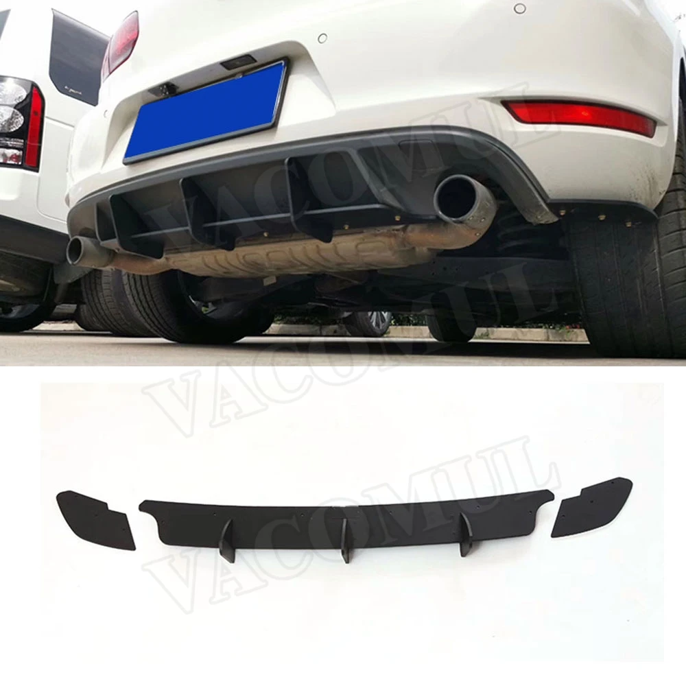 

VACOMUL ABS Rear Lip Diffuser Trim For Volkswagen VW Golf 6 VI MK6 GTI R20 Fins Shark Style Back Bumper Guard Car Styling