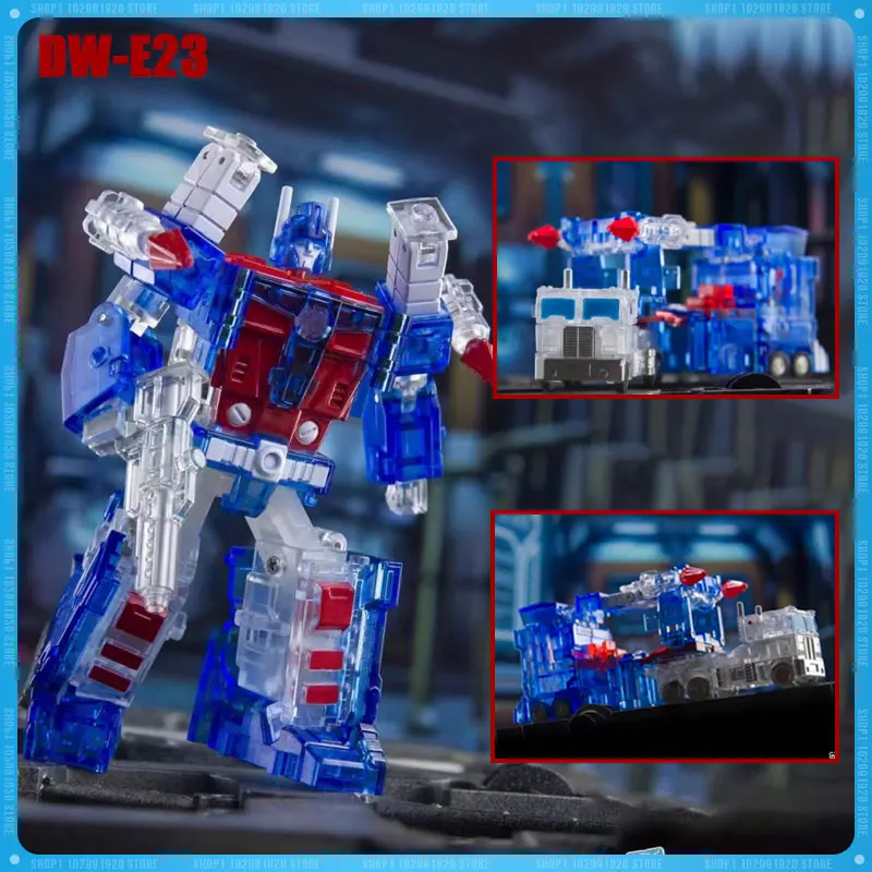 Auf Lager NEUE DR.WU DW-E23 Ultra Magnus Farbe Transparent Edition Transformation Kleine Action Figur Modell Sammlung Spielzeug