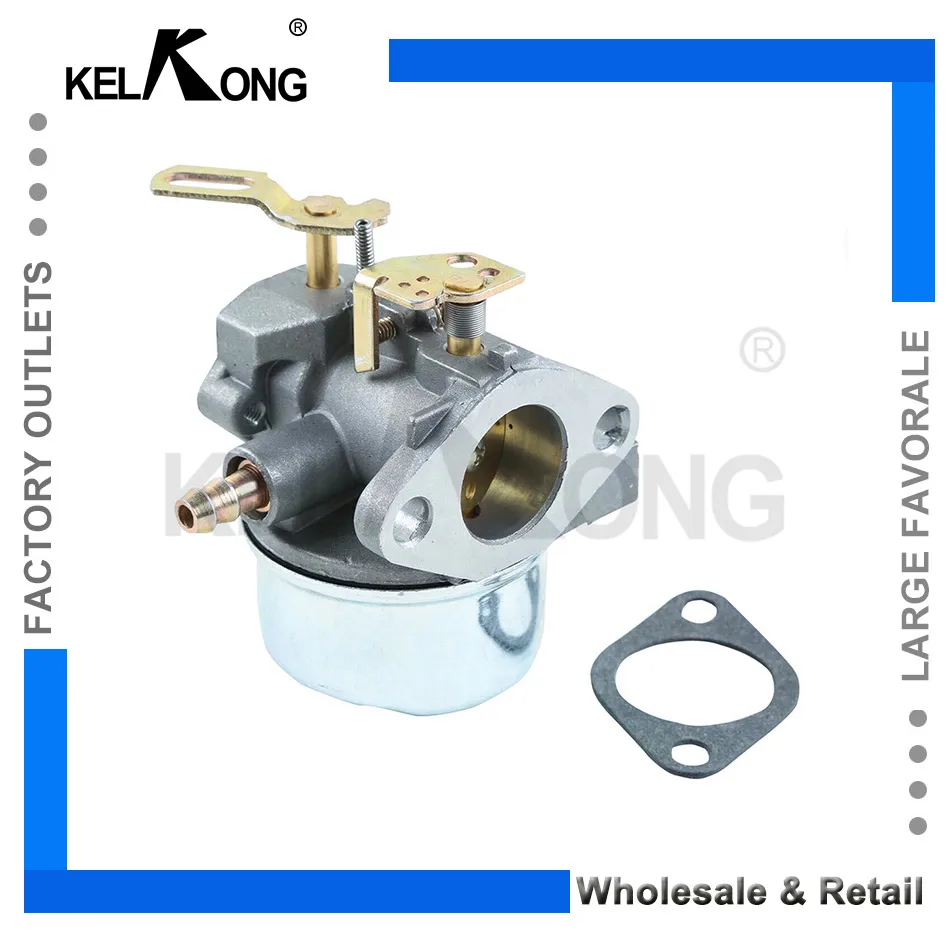 KELKONG Carburetor Fit For Tecumseh 8/9/10HP Snowblower Carb 640349 640052 640054