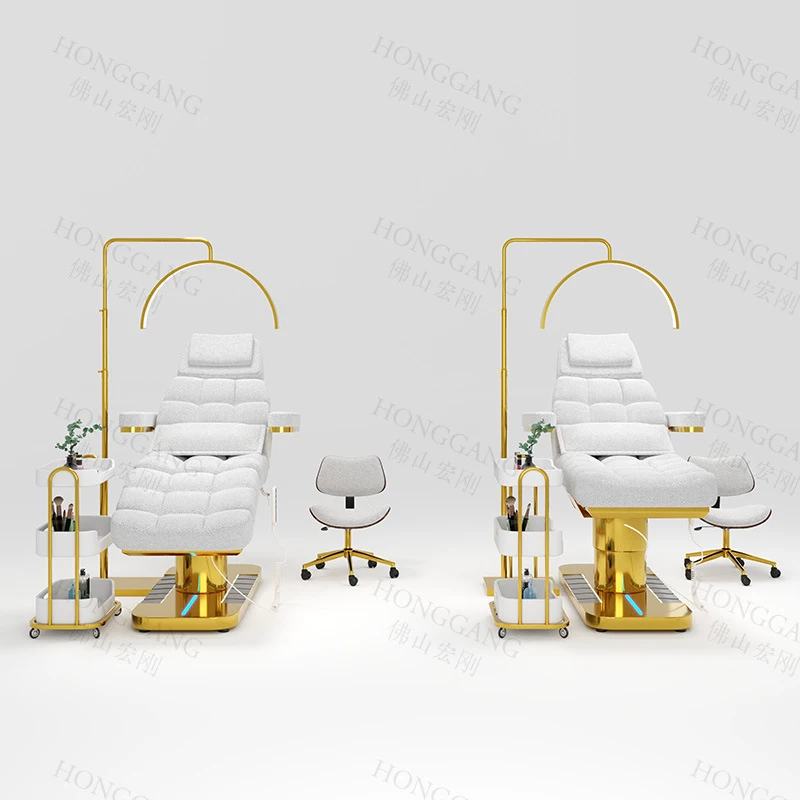 Massage Table & Bed,Bed With Foot Control Lifting, Suitable Tattooing, Embroidery, Eyelash Extensions, Medical Beauty Inject