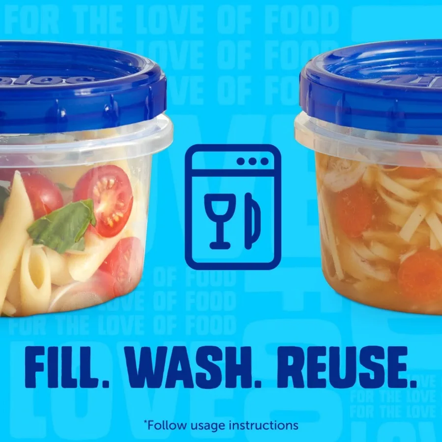 Twist 'n Loc Small Food Storage Containers for School Lunch and Meal Prep - 2ct: 2 Container, 4.688 Depth, 4.5 Height, 0.01 Weight