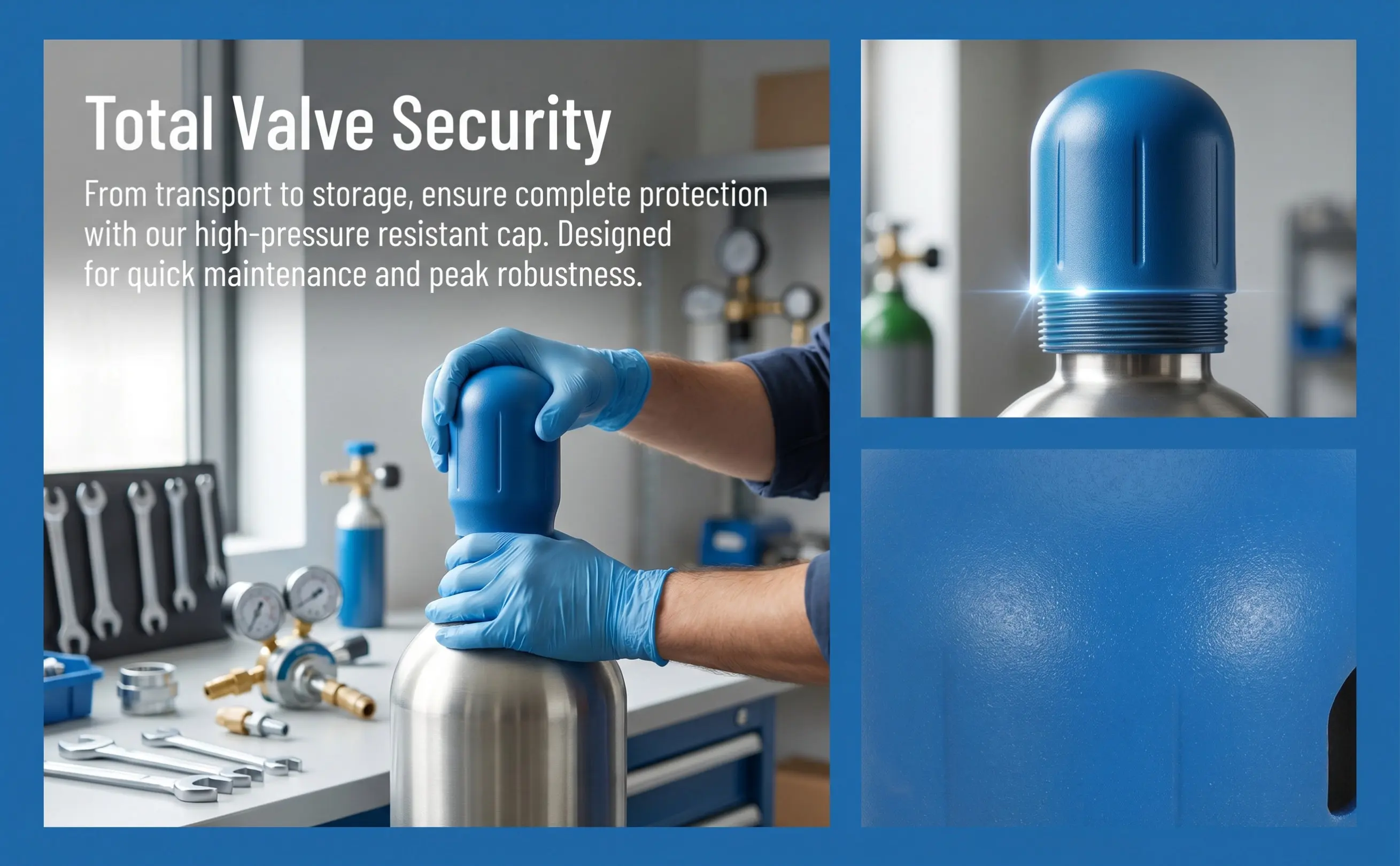 Oxygen Cylinder Safety Cap High Pressure Durability Easy Maintenance Access Leak Prevention Corrosion Resistance Valve