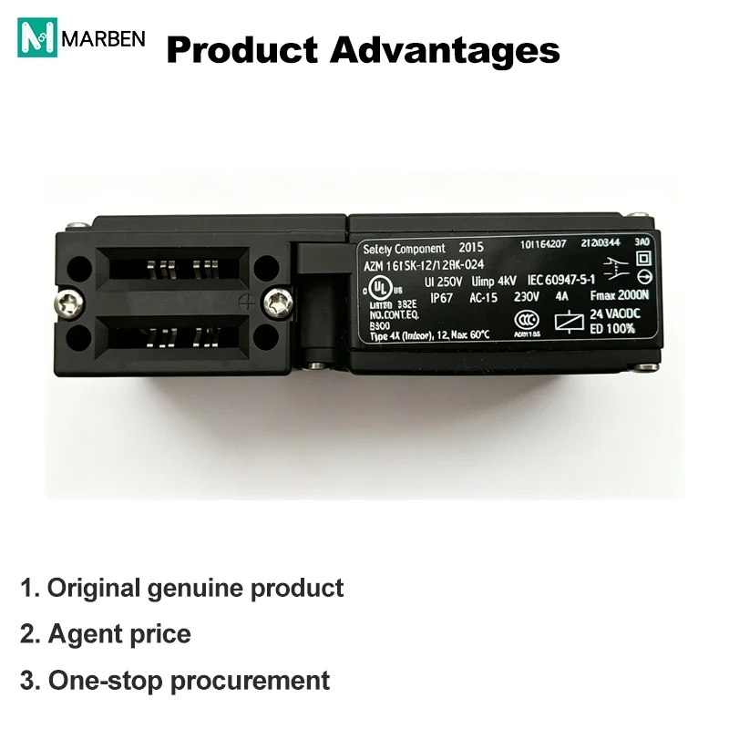 AZM161SK-12/12RK-M16-24V 24V Electromagnetic Safety Lock Industrial Door Interlock Switch