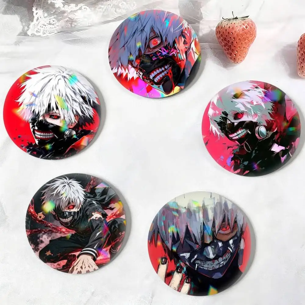 K-Ken Kaneki Anime T-Tokyo Ghoul  25 32 44 58 75mm Badges Personalized Round Brooches Pins Accessory Gift