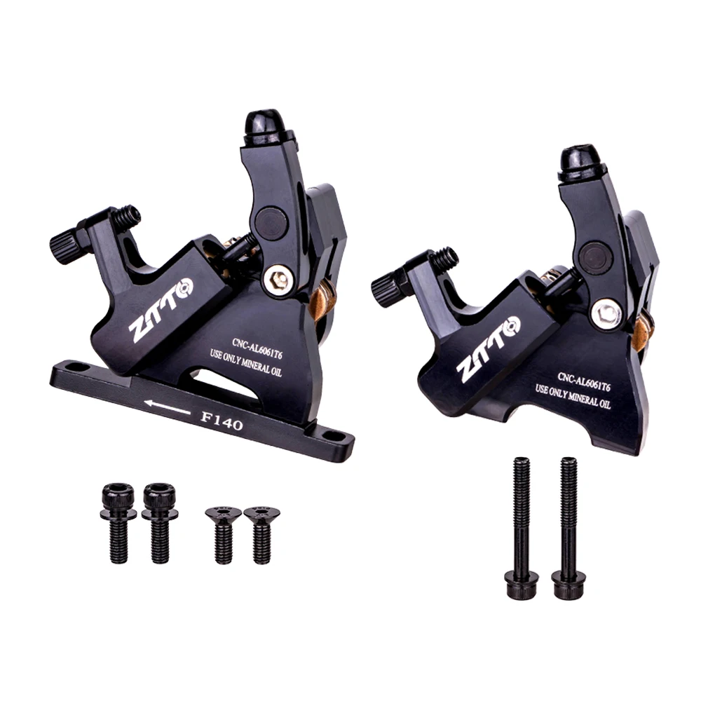 Gravel Road Bike Hydraulic Disc Brake Flat Mount CX Rotor Brake Caliper CNC Bicycle Mechanical Wire Pull Cooling Pads 105