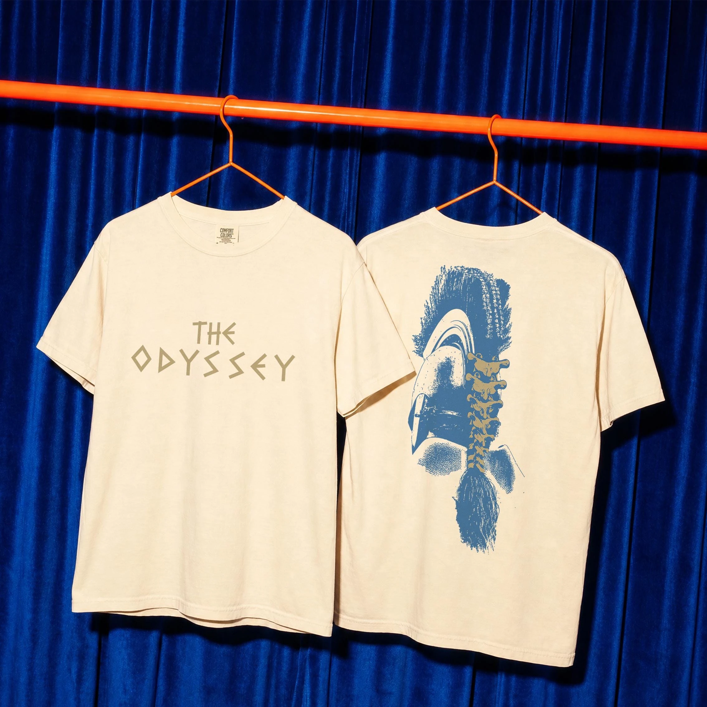 The Odyssey Grafik-T-Shirt, Agamemnon-Helm-Logo-T-Shirt mit Rückendruck Matt – Detail 3