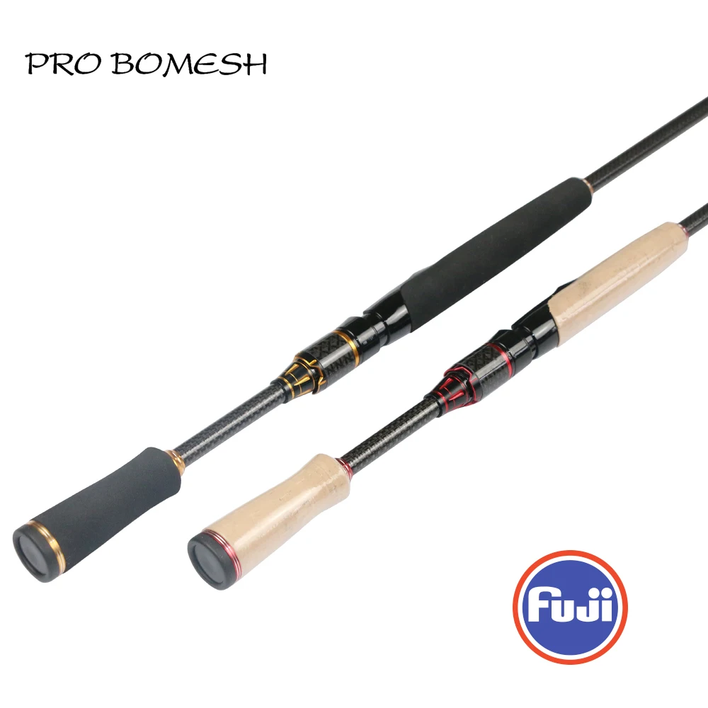 Pro Bomesh 1 Set Fuji VSS Reel Seat + 3A Grade Cork EVA Spinning Handle Kit DIY Fishing Rod Accessory