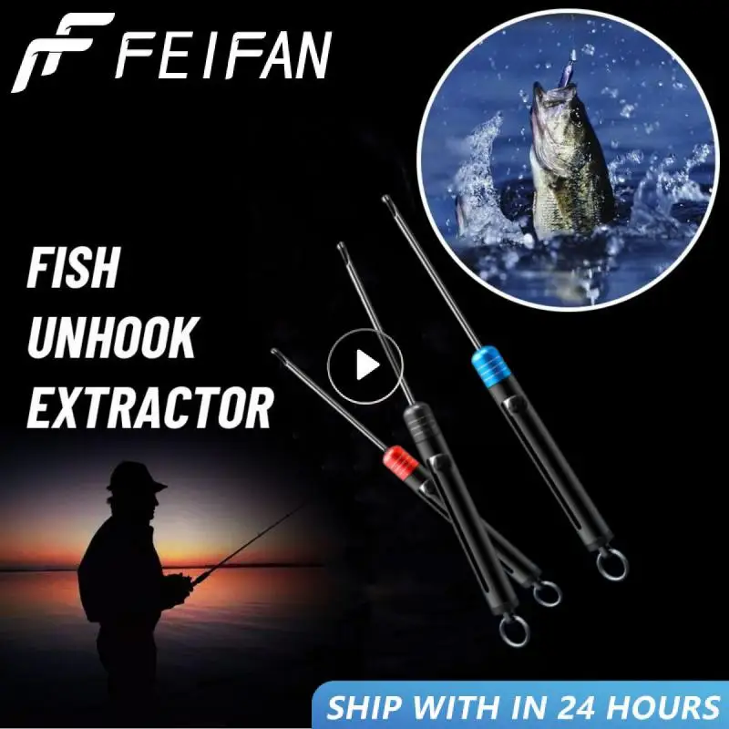 

1pcs Decoupling Device Retractable Fish Unhook Extractor Detacher Hook Remover Fishing Disgorger Portable Fishing Tools Tackle