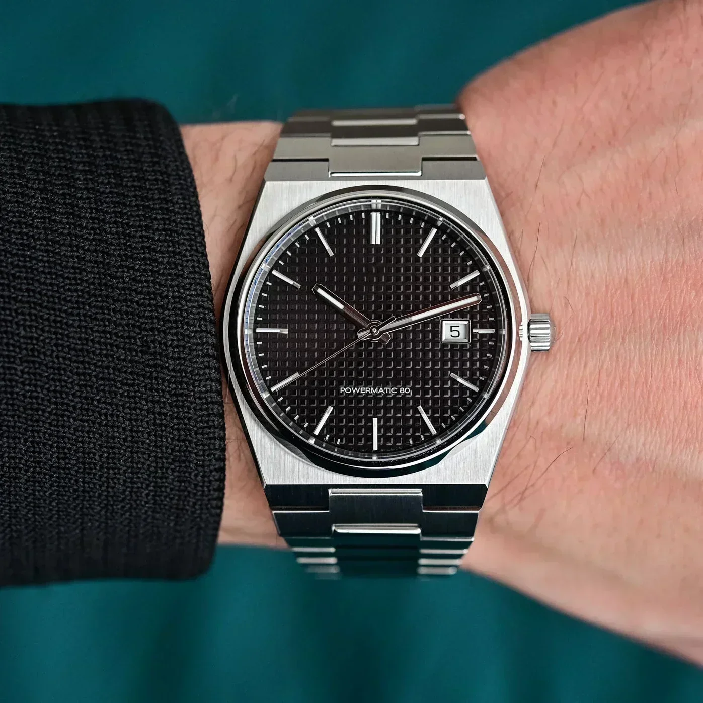 ساعة كوارتز رجالي فاخرة من العلامة التجارية المصممة بحزام فولاذي، أزياء عمل احترافية متعددة الاستخدامات على طراز الهيب هوب، ساعة عالية الجودة