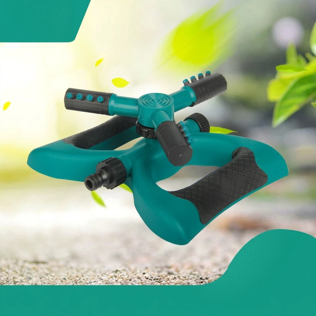 Sprinkler 360 degree gear drive automatic rotation garden farm system watering equipment drip irrigation supplies accessories