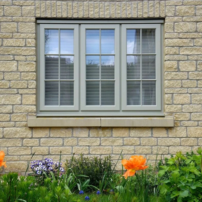 

Aluminum Horizontal Tilt and Turn Window Windproof Double Tempered Glass Awning Windows with Mosquito Net Casement Windows