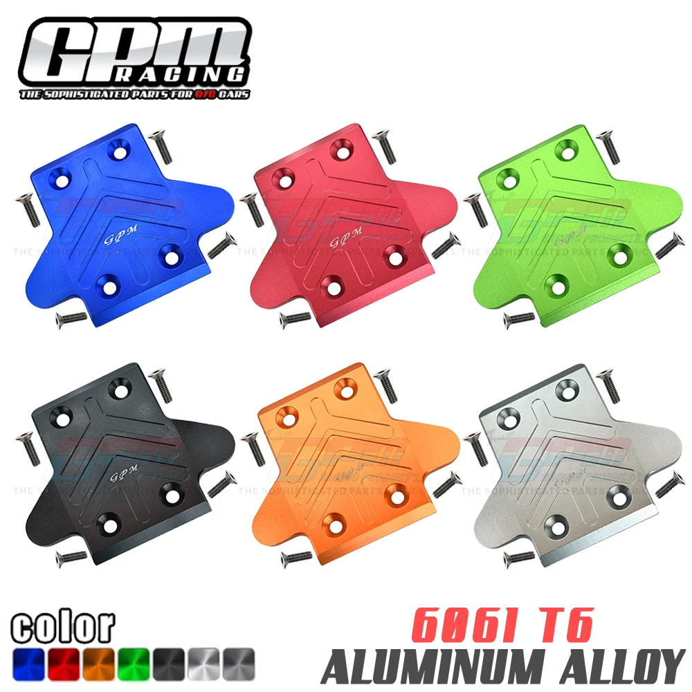 GPM pour ARRMA 1/8 Kraton notoire Senton Outcast V4 6S BLX RC voiture métal aluminium châssis avant armure inférieure plaque de Protection