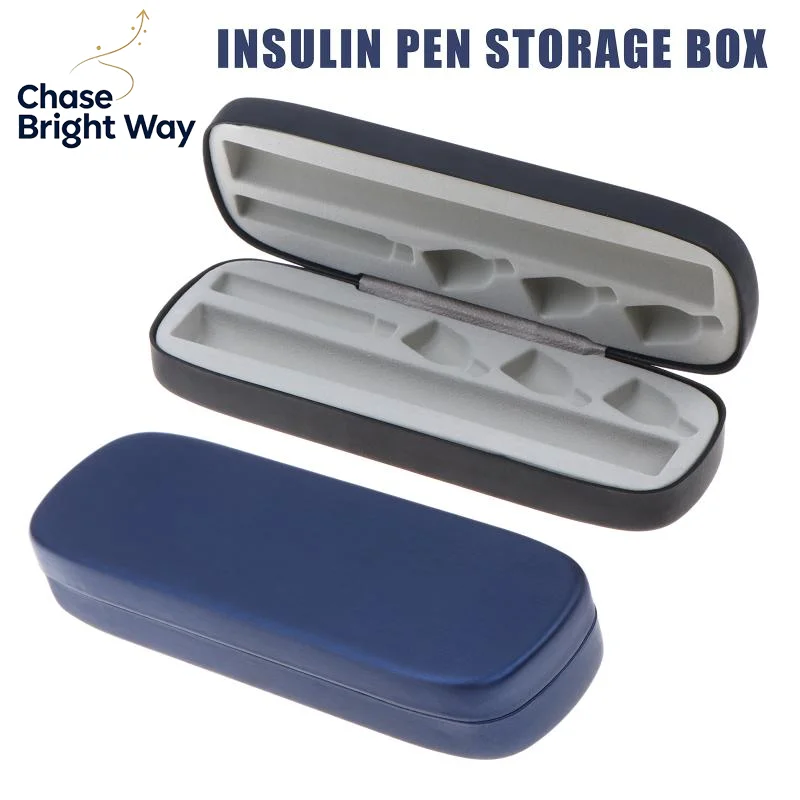 Scratch Resistant EVA Insulin Pen Storage Case Matte Hard Shell Portable Diabetic Injection Pen Box for Home Outdoor Use