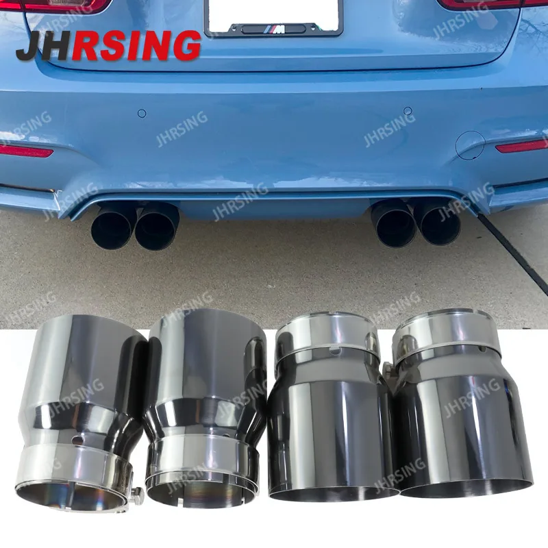 

4 Pieces Exhaust tips Stainless Steel for BMW F87 M2 F80 M3 F82 F83 M4 Fit Muffler Pipe stainless Muffler Tail Tips Modify