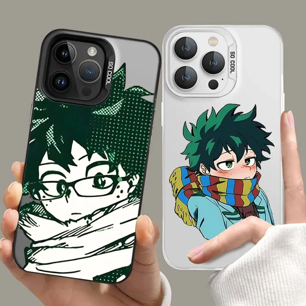 

Чехол для телефона с аниме-дизайном I-izuku Midoriya-S Kawaii для iPhone 17, 16, 15, 11, 12, 13, 14 Pro Max, 16 Plus, 12 Mini, 7, 8, XR, XS, 15 Pro MAX