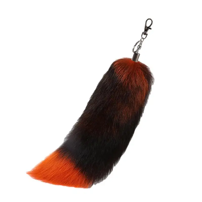 Faux Tail Keychain Unique Multipurpose Fluffy Fox Tail Furry Tails Keychain Stylish Fluffy Furry Tail Bag Charm Pendant Animal