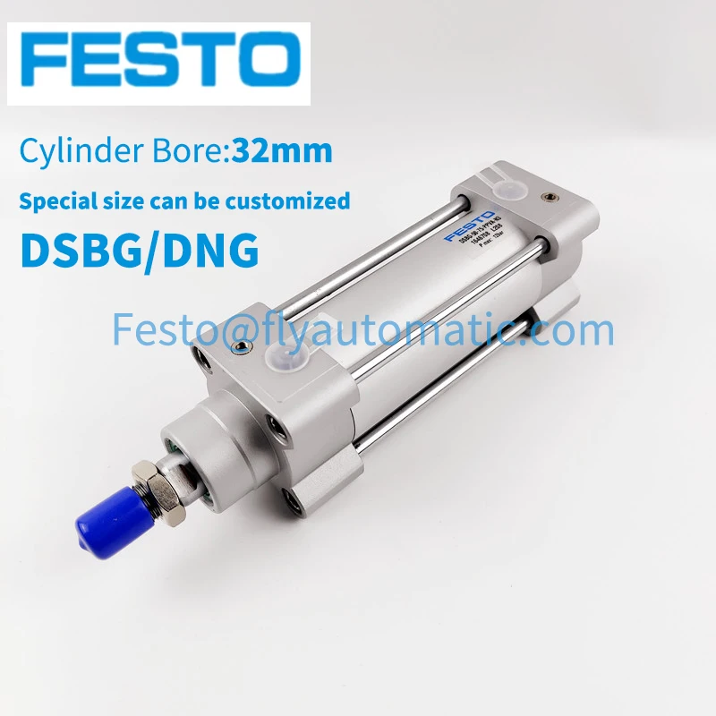 Festo Pneumatic Cylinder DSBG DCG Size 32mm Stroke 25 50 100 125 150 200mm