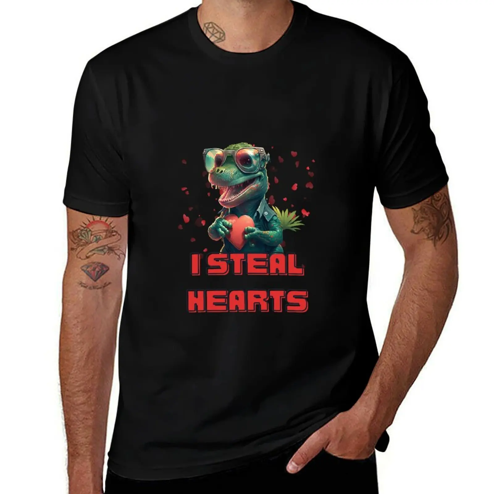 

I Steal Hearts T-Shirt man t shirts for men casual men t shirt cotton 100% T-Shirt