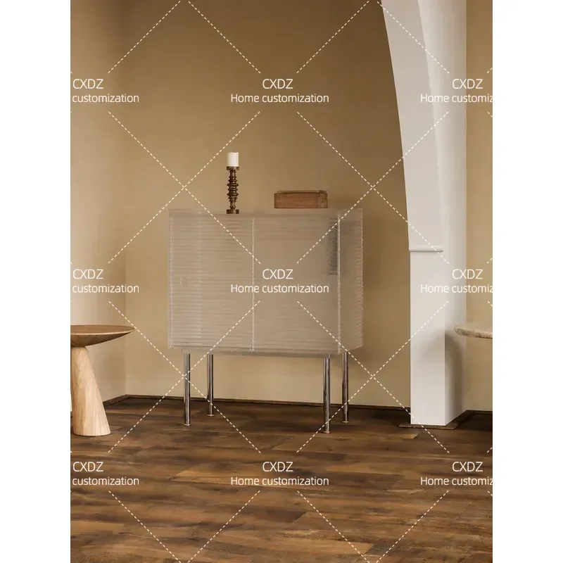 Acrylic Dining Side Cabinet Living Room Sofa Side Table Modern Simple Storage Cabinet Locker Porch Entryway Console