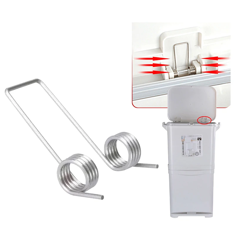 10PCS Garbage Can Adjustable Compress 1mm Double Torsion Spring Hand-operated Flip-top Storage Bucket Accessory