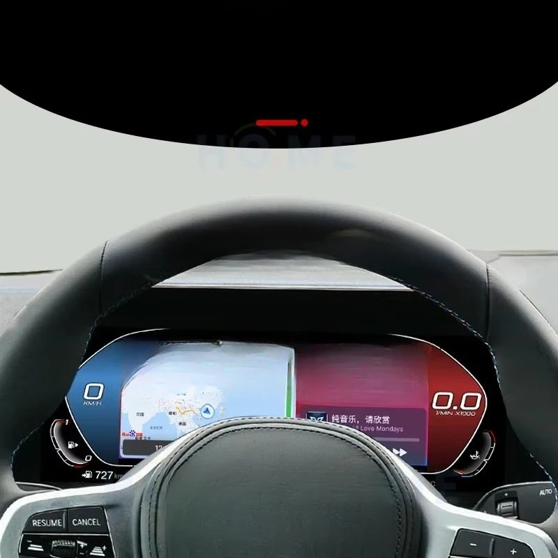 سيارة LCD لوحة القيادة الرقمية ل X5 E70 X6 E71 لوحة أداة العنقودية الديك عداد السرعة Carplay التحكم المركزي 2006-2013 #5