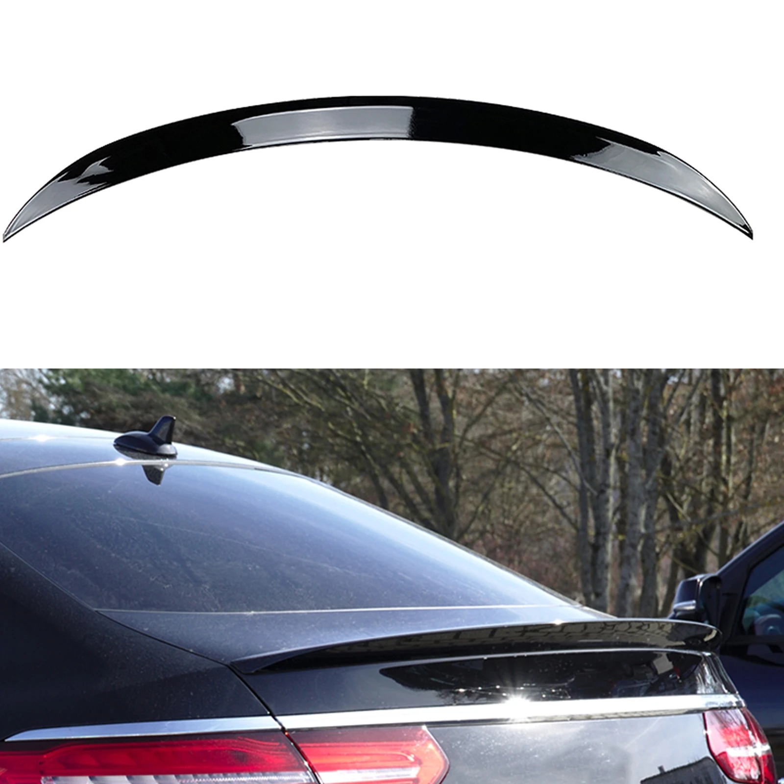 Rear Spoiler Wing Tailgate Flap For Mercedes Benz W292 GLE350 GLE400 Coupe C292 2015-2019 AMG Lid Trunk Decklid Trim Splitter