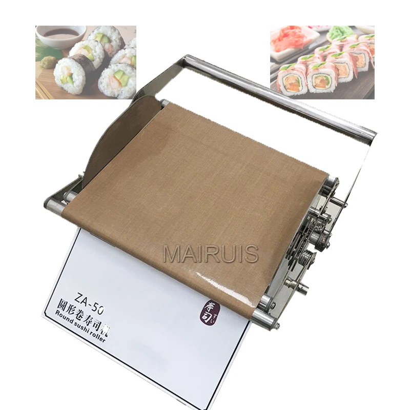 Automatic Stainless Steel Round Square Rice Roll Roller Making Machine Desktop Nigiri Sushi Machine