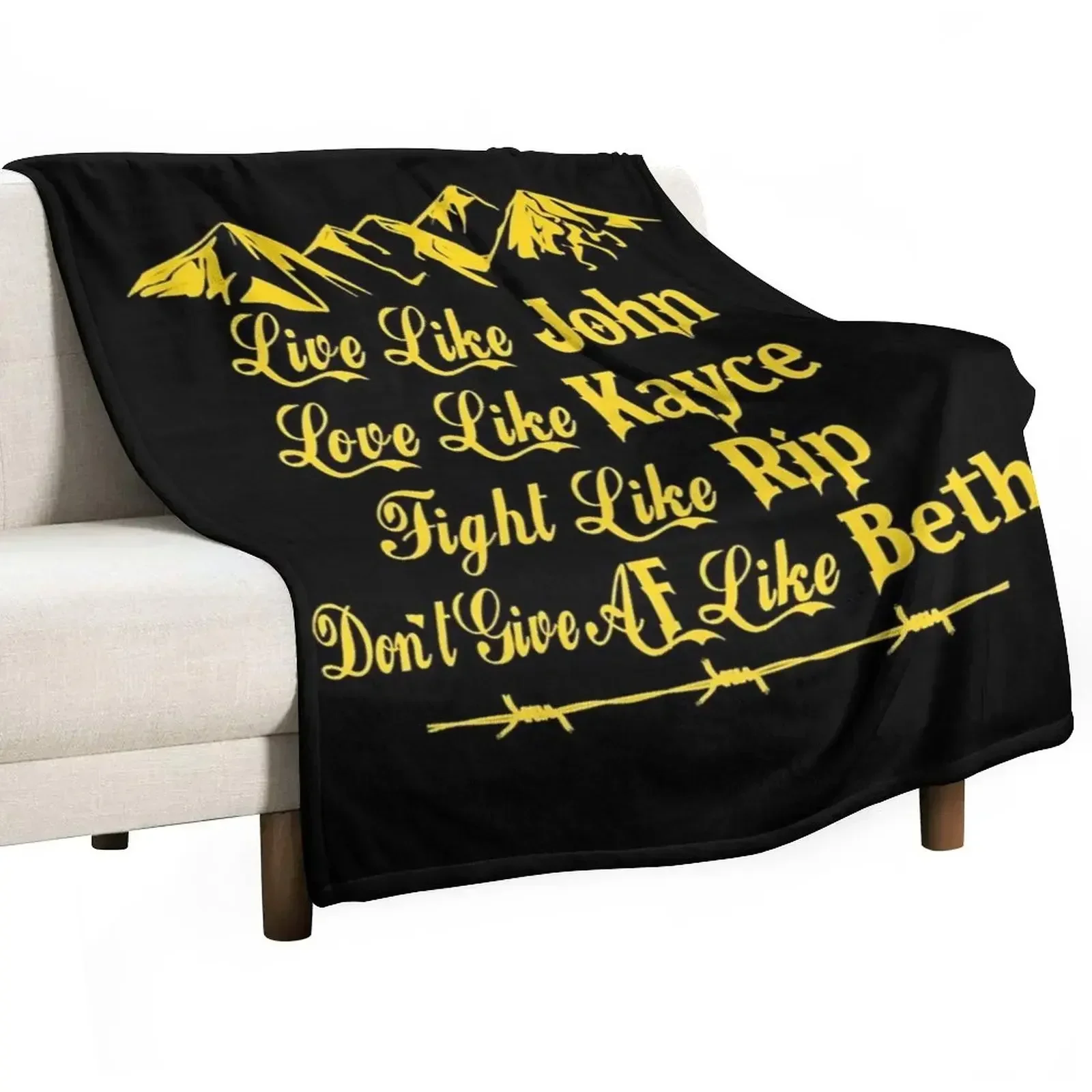 Yellow-stone Dut-ton Ranch Throw Blanket Large Warm christmas gifts Thin Blankets